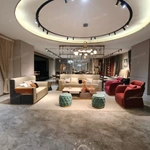 Modern Luxury Sofa Set with Multi-Process Quilted Craftsmanship, High-Gloss Natural Wood Veneer & Gold Stainless Steel Accents